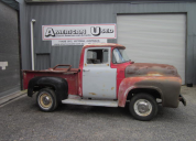 1956 FORD F100 LHD ROLLING PROJECT TRUCK NO MOTOR OR TRANS 1956 FORD F100 LHD ROLLING PROJECT TRUCK NO MOTOR OR TRANS